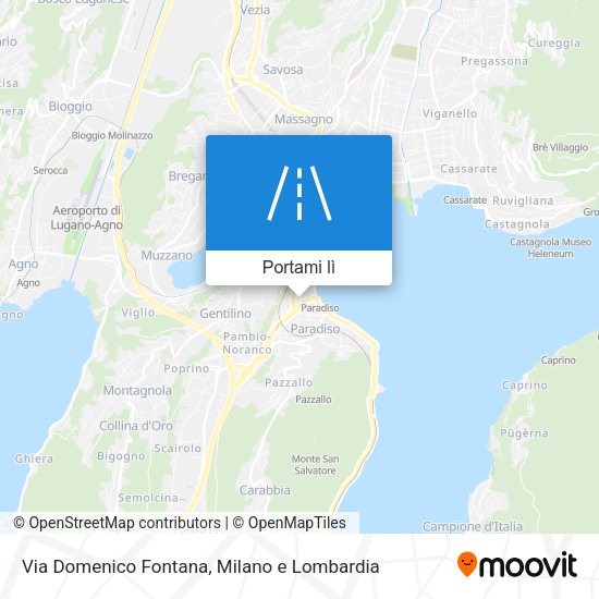 Mappa Via Domenico Fontana