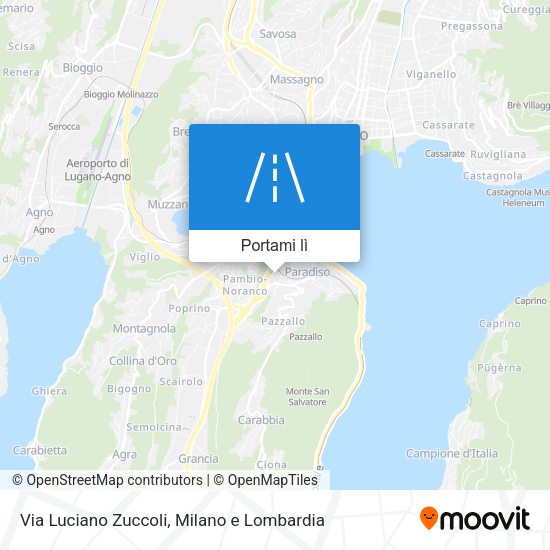 Mappa Via Luciano Zuccoli