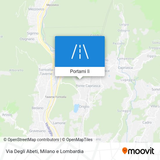 Mappa Via Degli Abeti