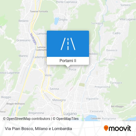 Mappa Via Pian Bosco