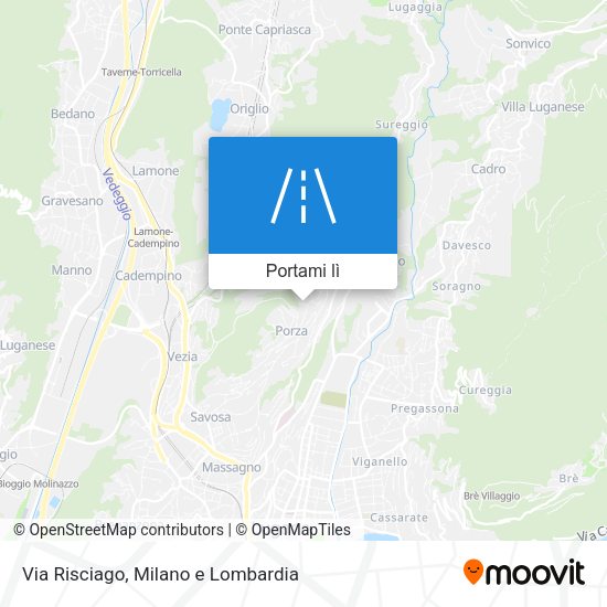 Mappa Via Risciago