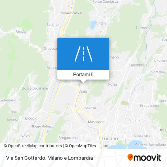 Mappa Via San Gottardo