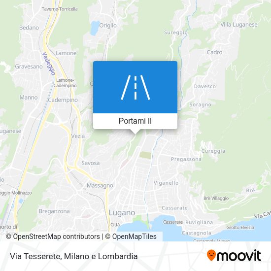 Mappa Via Tesserete