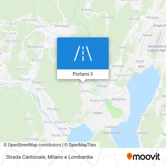Mappa Strada Cantonale