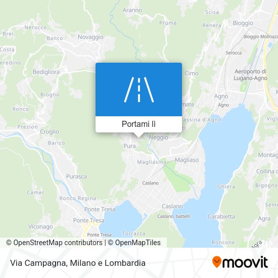 Mappa Via Campagna