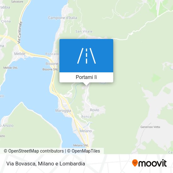 Mappa Via Bovasca