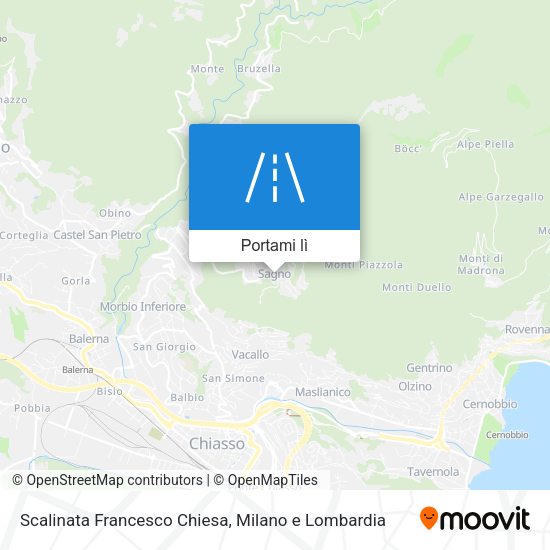 Mappa Scalinata Francesco Chiesa
