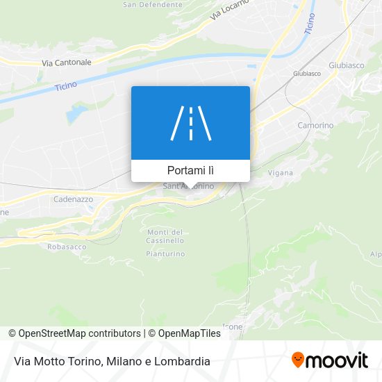 Mappa Via Motto Torino