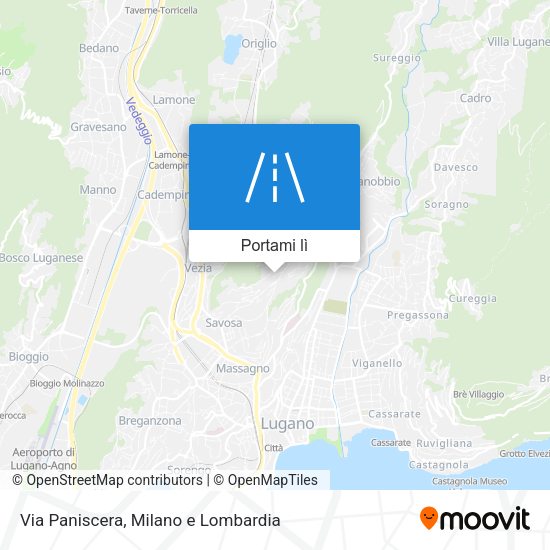 Mappa Via Paniscera
