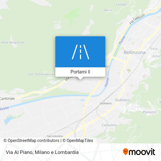 Mappa Via Al Piano