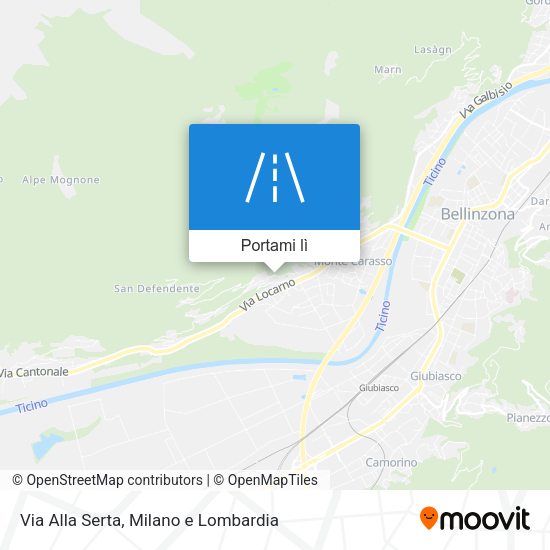 Mappa Via Alla Serta
