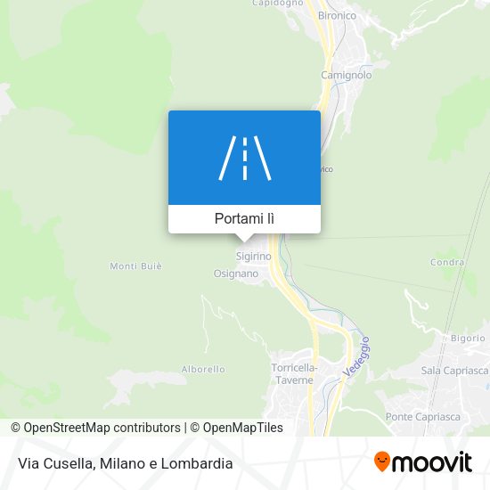 Mappa Via Cusella