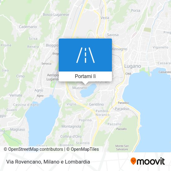 Mappa Via Rovencano