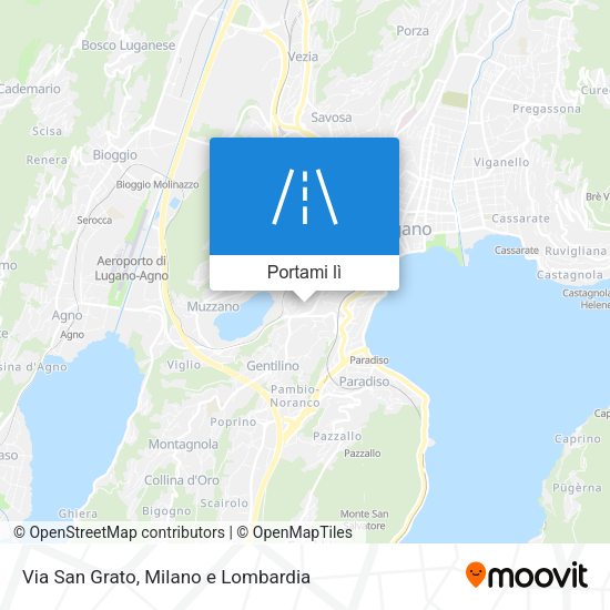 Mappa Via San Grato