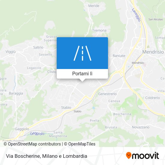 Mappa Via Boscherine