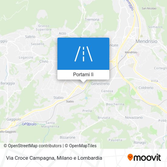 Mappa Via Croce Campagna