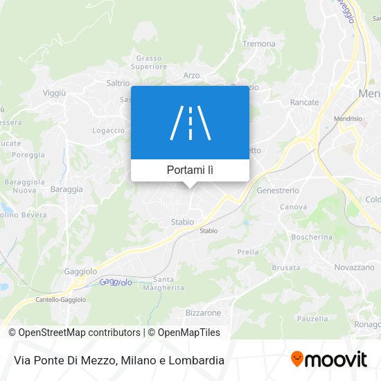 Mappa Via Ponte Di Mezzo