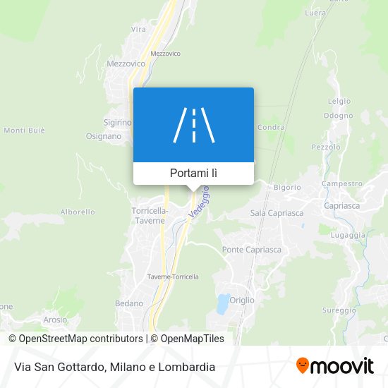 Mappa Via San Gottardo