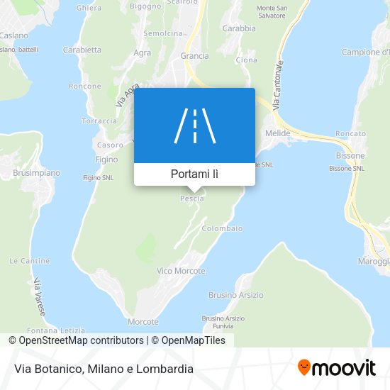 Mappa Via Botanico