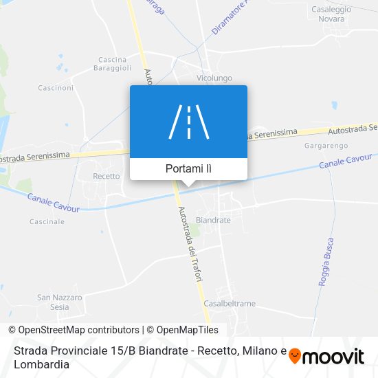 Mappa Strada Provinciale 15 / B Biandrate - Recetto