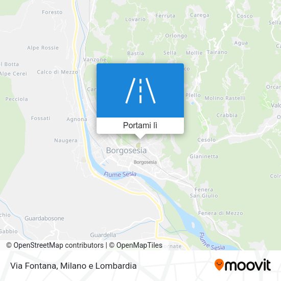 Mappa Via Fontana