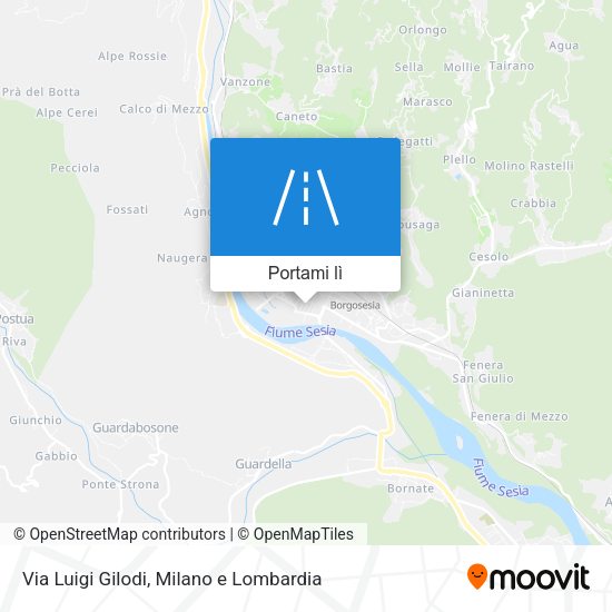 Mappa Via Luigi Gilodi
