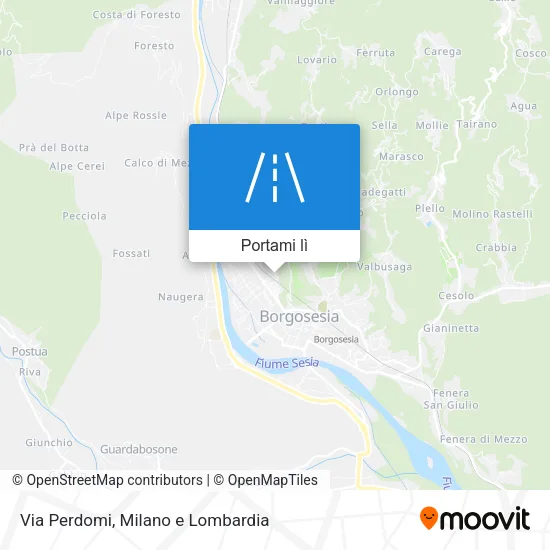 Mappa Via Perdomi