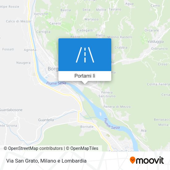 Mappa Via San Grato