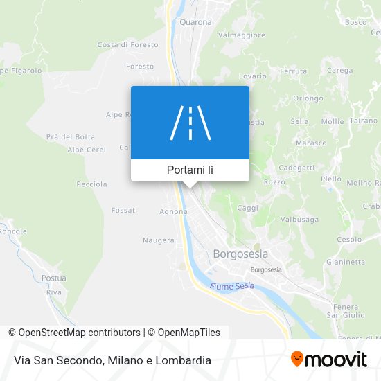 Mappa Via San Secondo