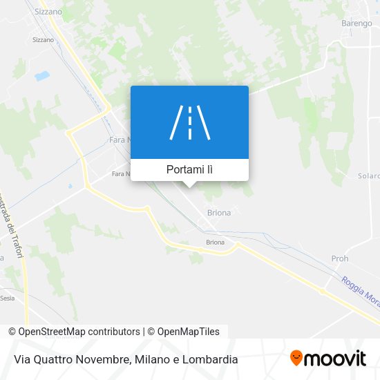 Mappa Via Quattro Novembre