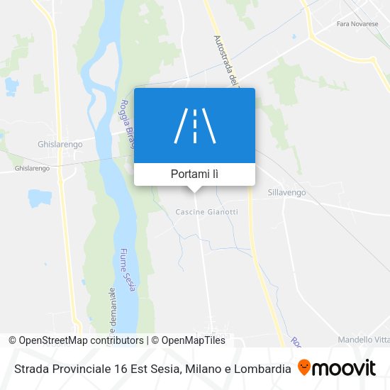 Mappa Strada Provinciale 16 Est Sesia