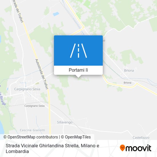 Mappa Strada Vicinale Ghirlandina Strella