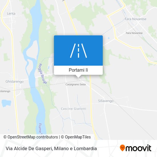 Mappa Via Alcìde De Gasperi