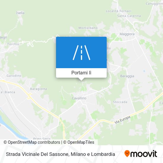 Mappa Strada Vicinale Del Sassone