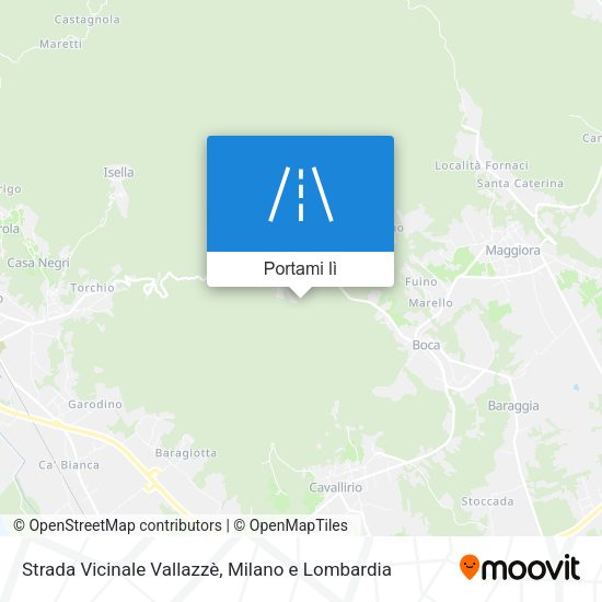 Mappa Strada Vicinale Vallazzè