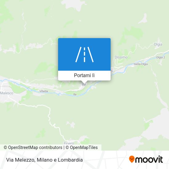 Mappa Via Melezzo