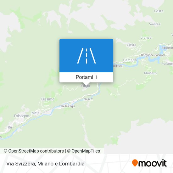 Mappa Via Svizzera