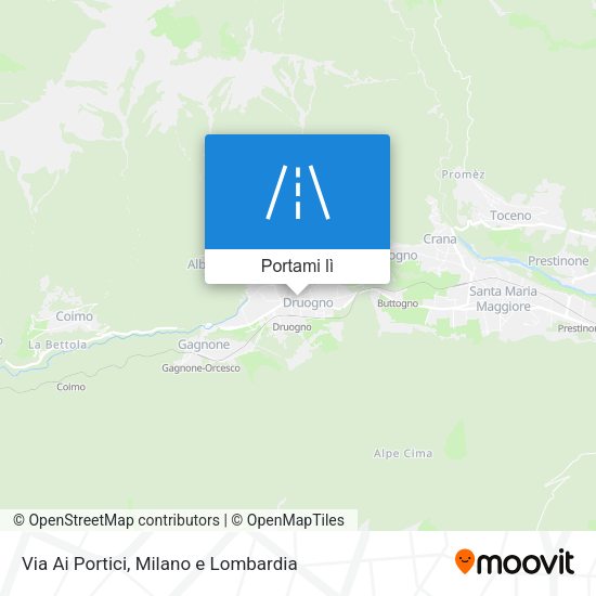 Mappa Via Ai Portici