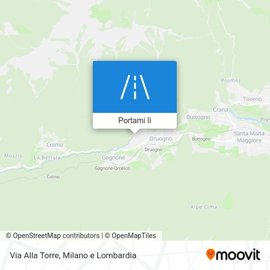 Mappa Via Alla Torre