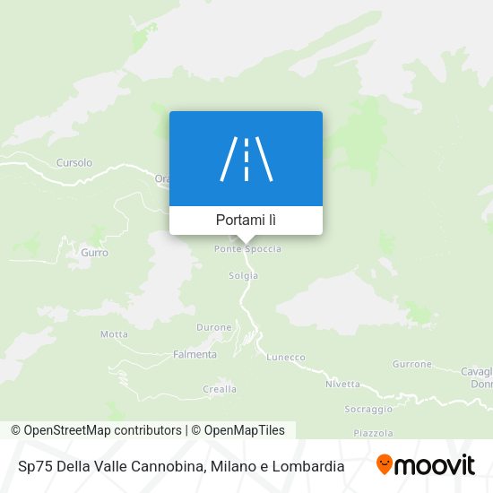Mappa Sp75 Della Valle Cannobina