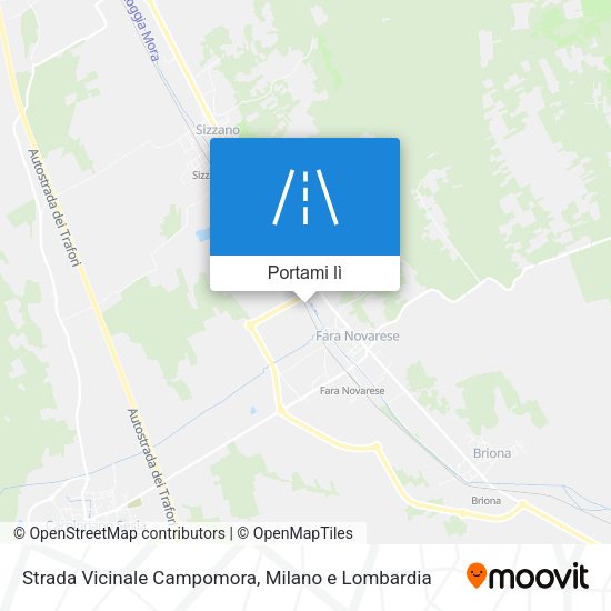 Mappa Strada Vicinale Campomora