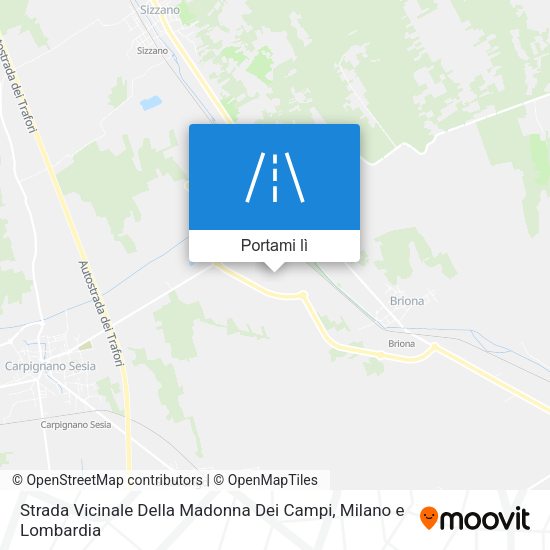 Mappa Strada Vicinale Della Madonna Dei Campi