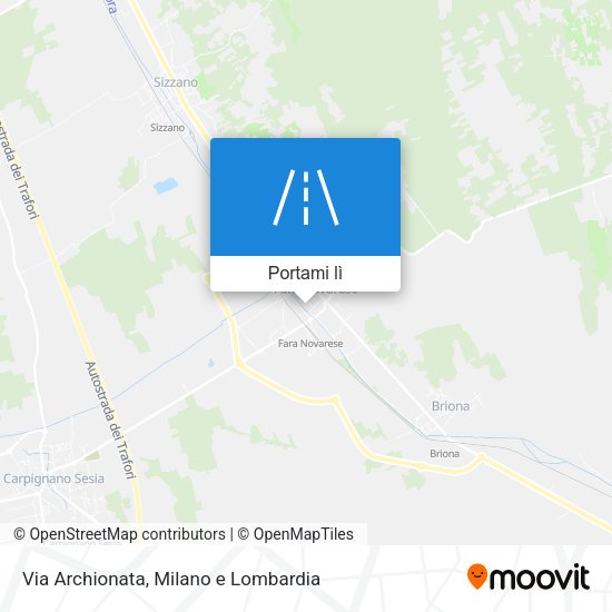 Mappa Via Archionata