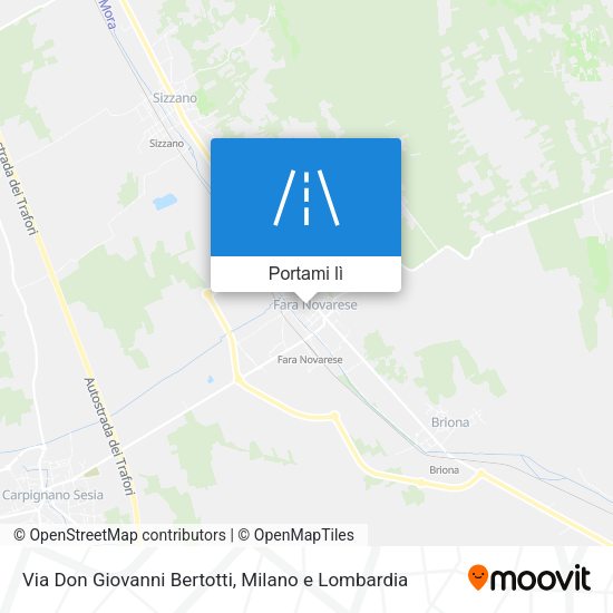 Mappa Via Don Giovanni Bertotti