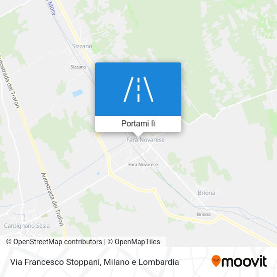 Mappa Via Francesco Stoppani