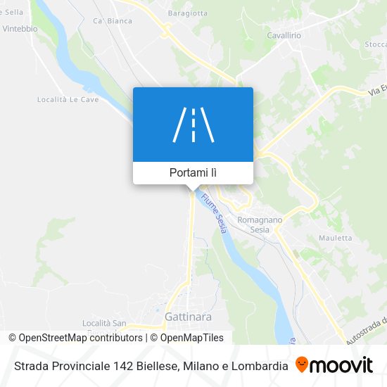 Mappa Strada Provinciale 142 Biellese