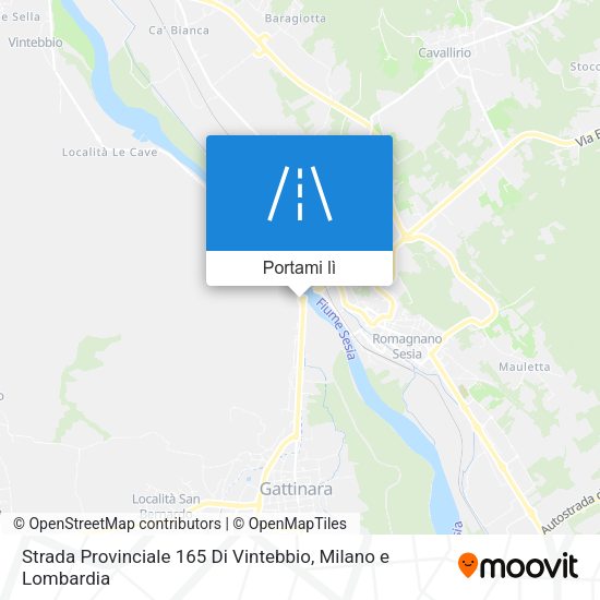 Mappa Strada Provinciale 165 Di Vintebbio
