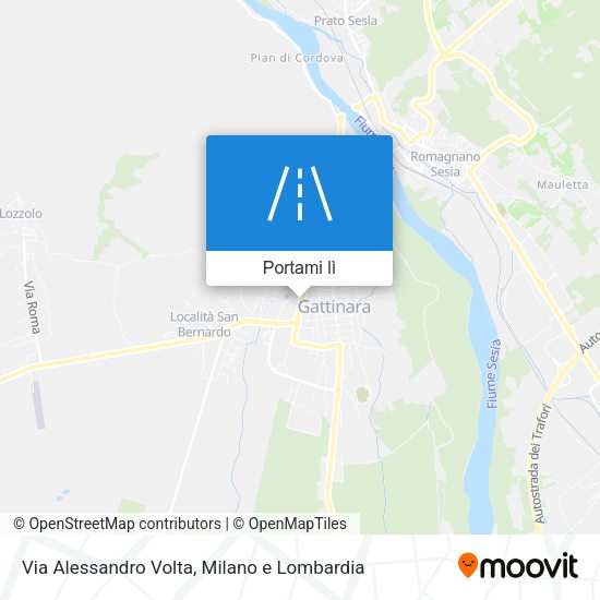 Mappa Via Alessandro Volta