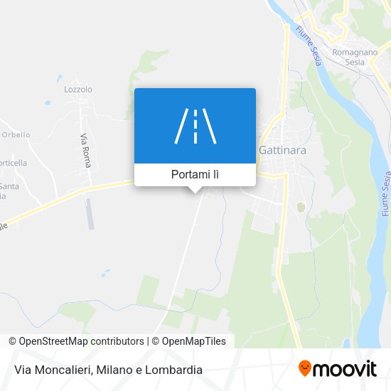 Mappa Via Moncalieri