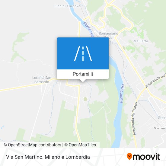 Mappa Via San Martino